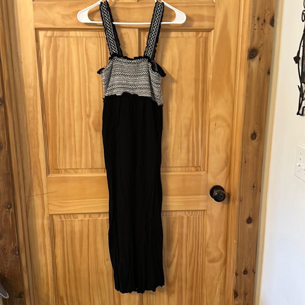 Black Flowy Romper Size Medium